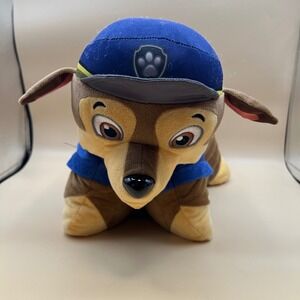 Pillow Pets Paw Patrol Chase Police Dog Plush Stuffed Animal Toy Brown Blue
